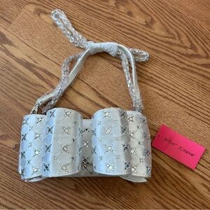 Betsey Johnson bridal bow purse